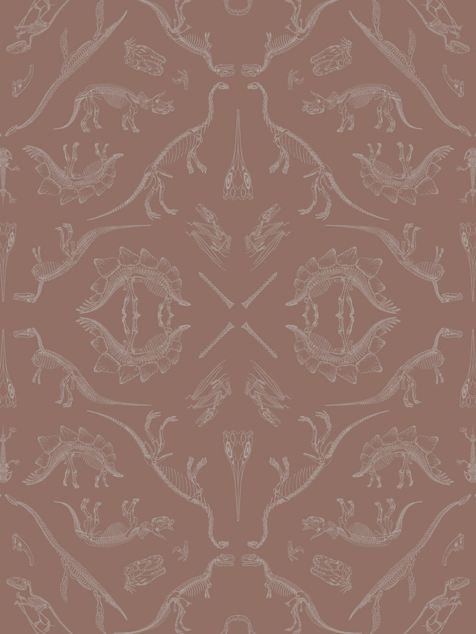 Prehistoric Dinosaur Wallpaper Sample - Peel and Stick Removable Wallpaper for Kids Room, Nursery, Classroom Decor - Easy DIY Home Decoration