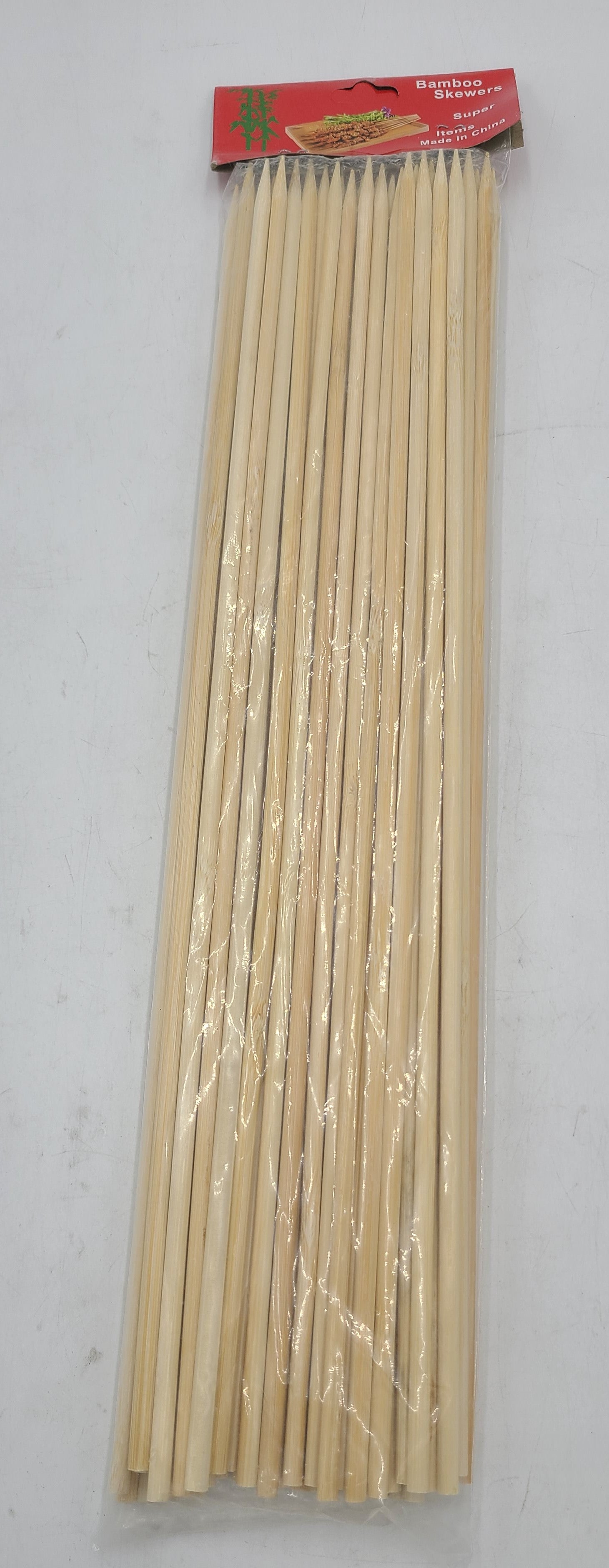 15.5 Inch Bamboo Skewers - 50 Count Pack - Perfect for Grilling, BBQ, Kebabs, and Party Appetizers