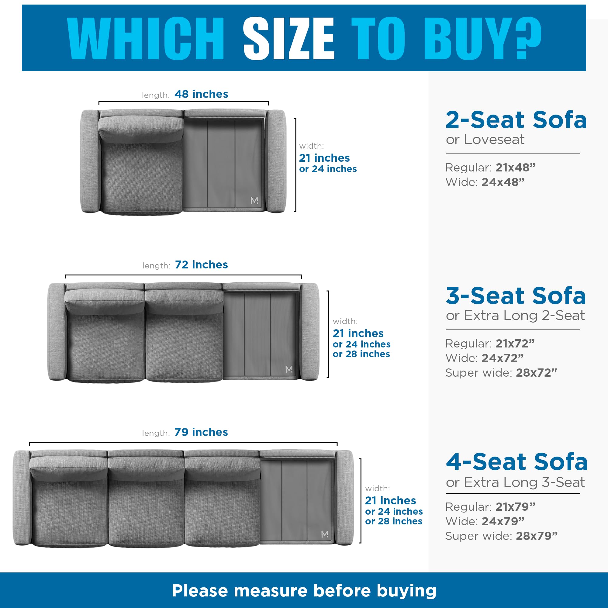 Heavy Duty Couch Cushion Support Board (24x79 Inches) - Reinforced Wood Sofa Seat Support for Sagging Cushions, Deep Couch & Loveseat Saver - Perfect for Living Room Furniture Repair and Comfort Enhancement