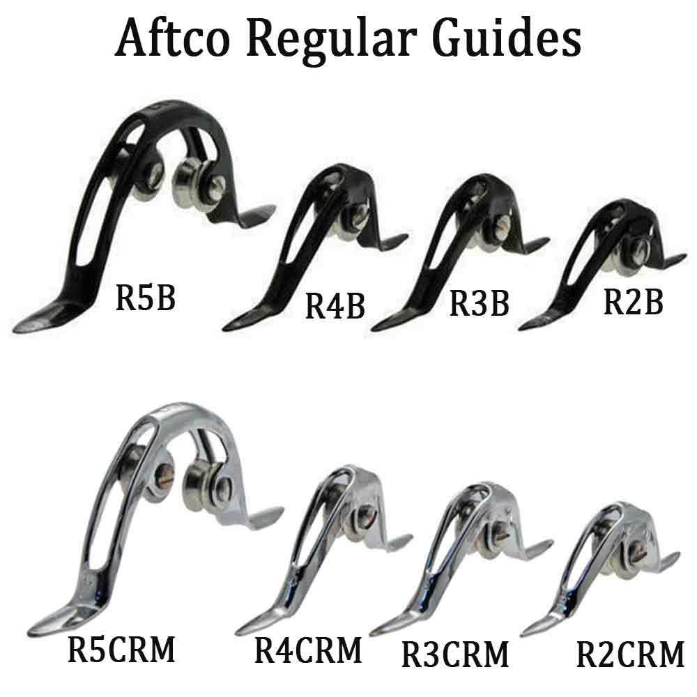 AFTCO Regular Fishing Rod Guides - High-Quality Stainless Steel Guides for Saltwater & Freshwater Fishing Rods - Perfect for Surf, Offshore, and Fly Fishing