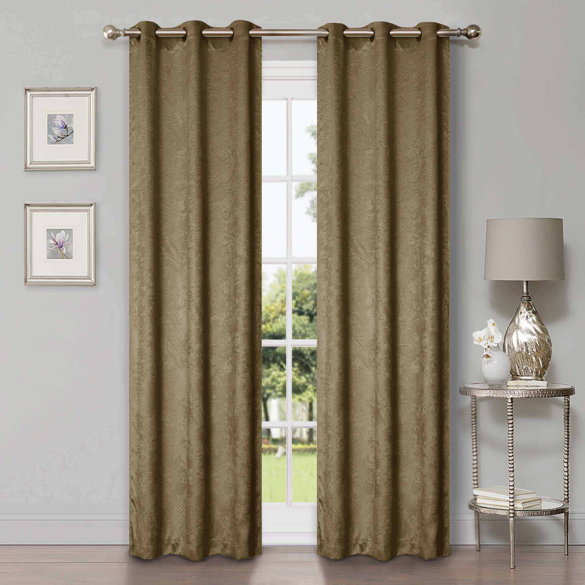 Waverly Modern Washable Blackout Curtains - Room Darkening Window Treatment Panel Set for Bedroom & Living Room - Noise Reducing Thermal Insulated Drapes for Better Sleep & Privacy