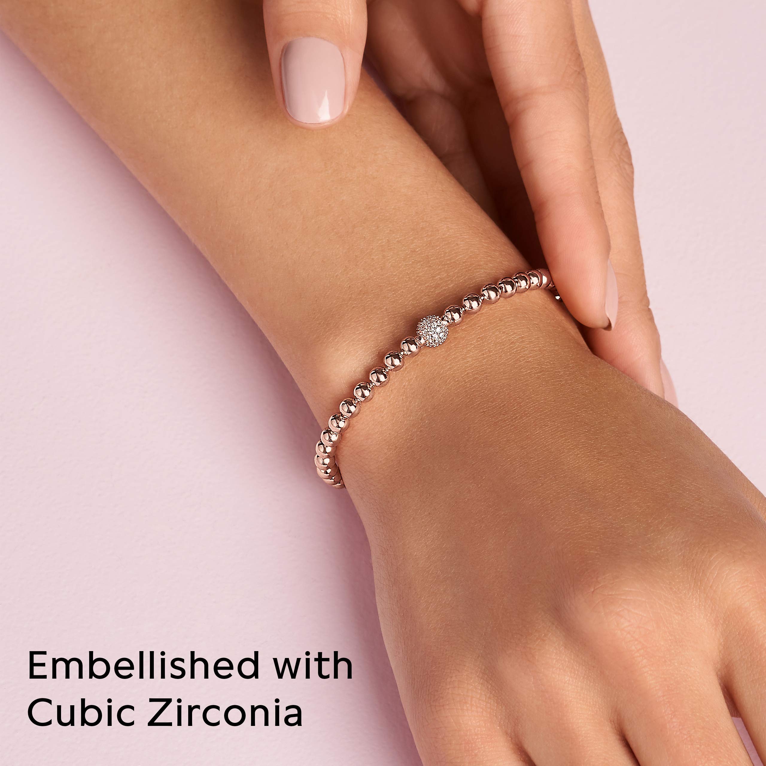 PANDORA Beads & Pave Clear CZ Charms for Bracelets - Elegant Sparkling Jewelry for Women's Pandora Bracelets | Perfect for Gifts, Anniversaries, and Everyday Wear