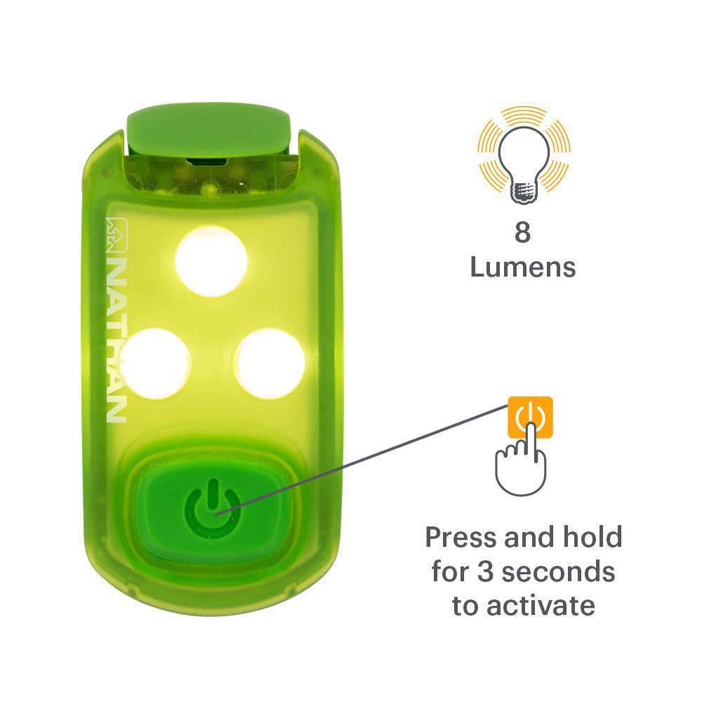 Nathan Strobelight LED Safety Light Clip - 2 Pack | High Visibility Running, Cycling & Outdoor Gear for Night Safety