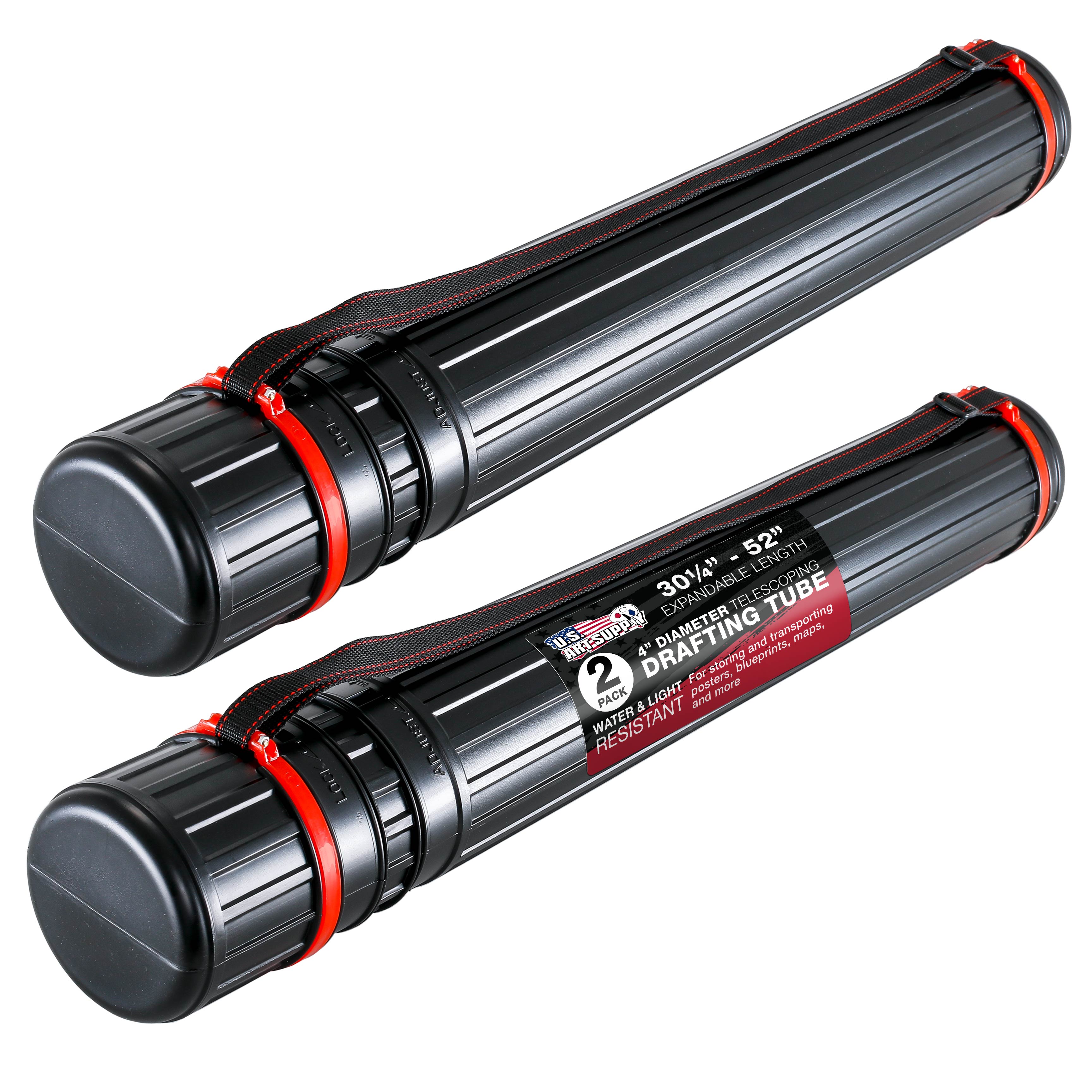 Black Telescoping Drafting Tube (Pack of 2) - 4