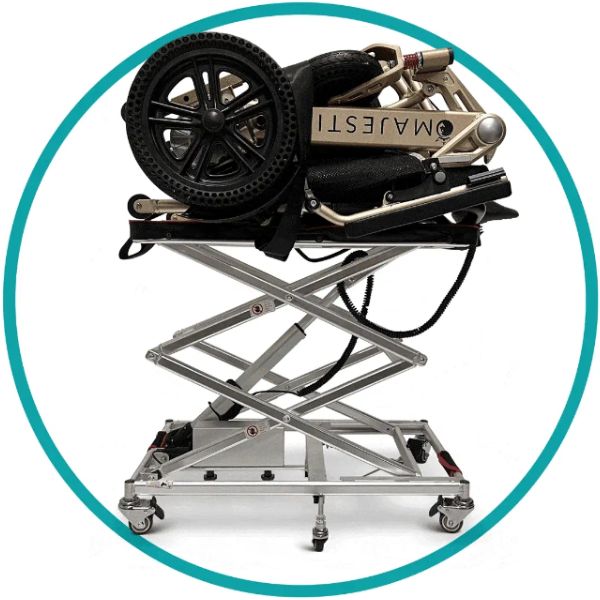 ComfyGo GO Lift Portable Scooter & Power Wheelchair Lift - Easy Mobility Aid for Travel & Home Use | Compact & Lightweight Design for Seniors & Disabled