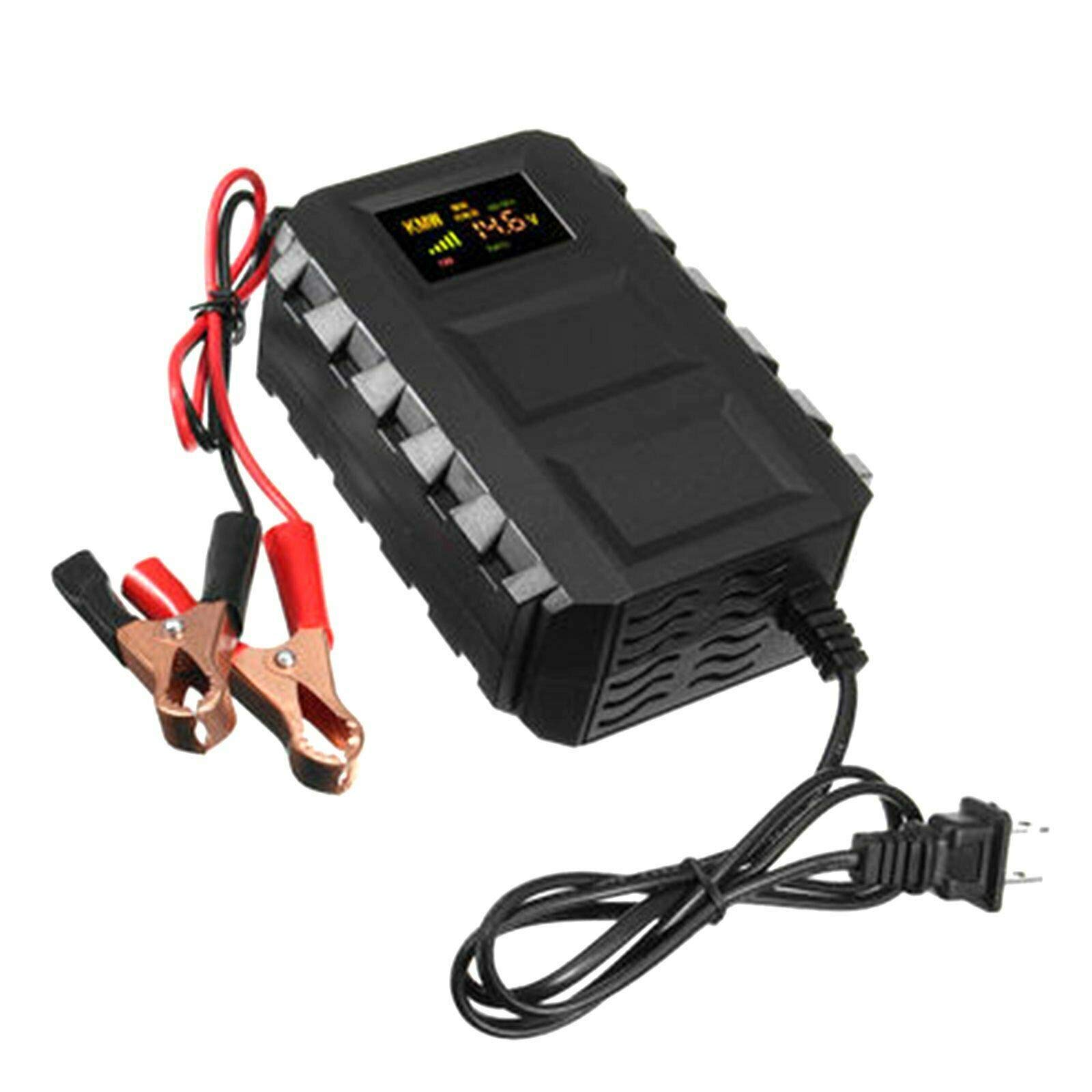 TOTMOX Universal Smart Motorcycle Battery Charger 10V 10A 6-105AH - Fast Charging for Motorcycles, ATVs, Scooters & Powersports Vehicles - Perfect for Home Garage, Road Trips & Emergency Charging