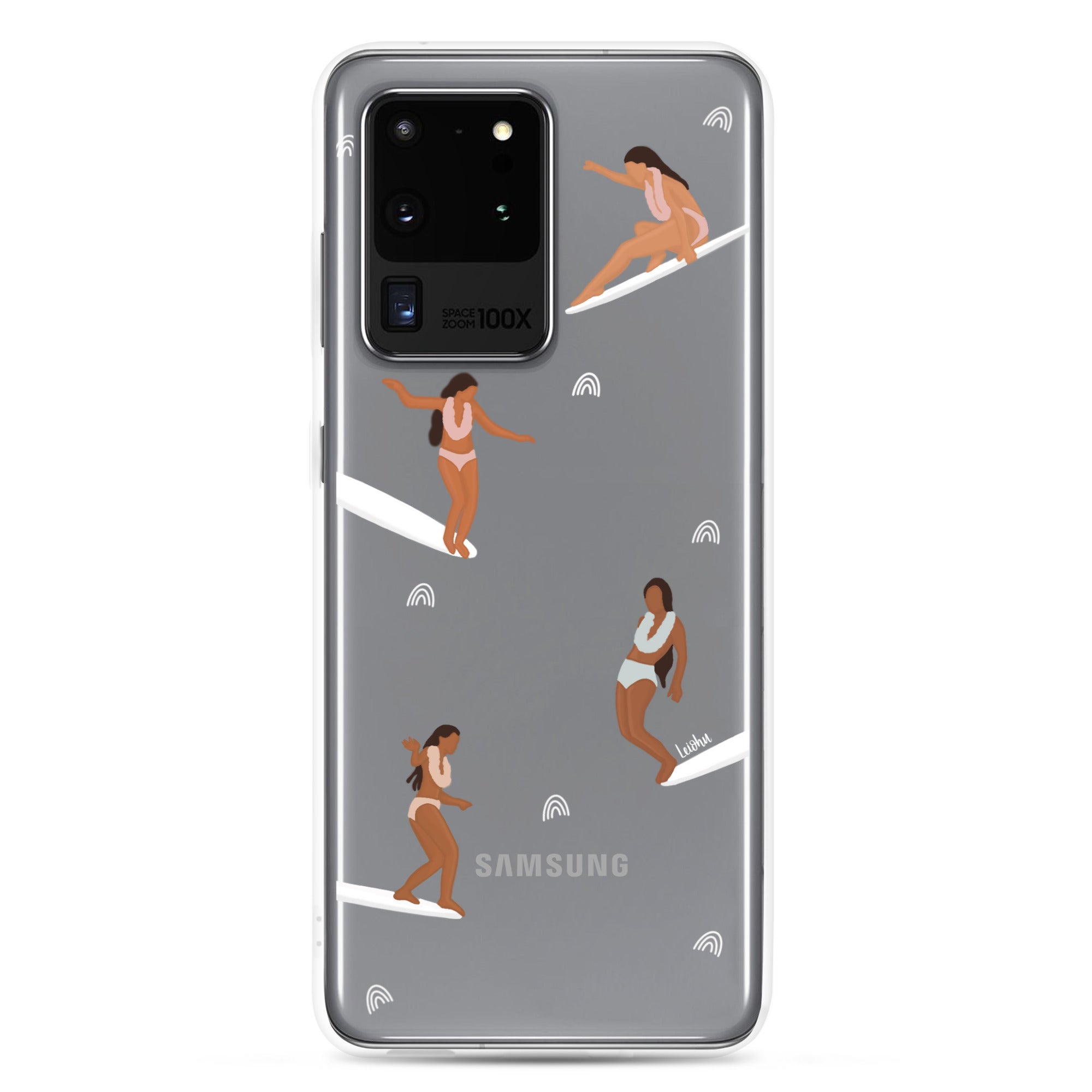 He'e Nalu Clear Protective Case for Samsung Galaxy - Slim Scratch-Resistant Cover for Everyday Use, Travel & Outdoor Activities