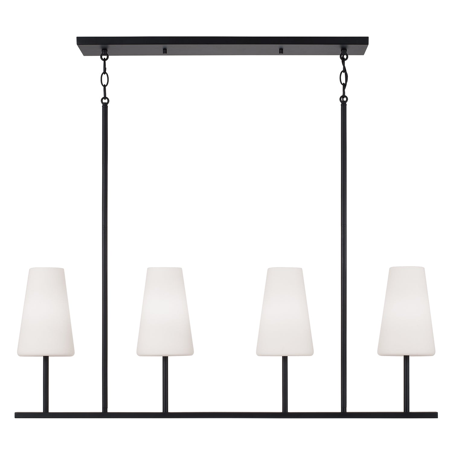 Isabella Linear Chandelier - Modern Crystal Pendant Light Fixture for Dining Room, Kitchen Island & Bedroom | Dimmable LED Lighting for Home Decor