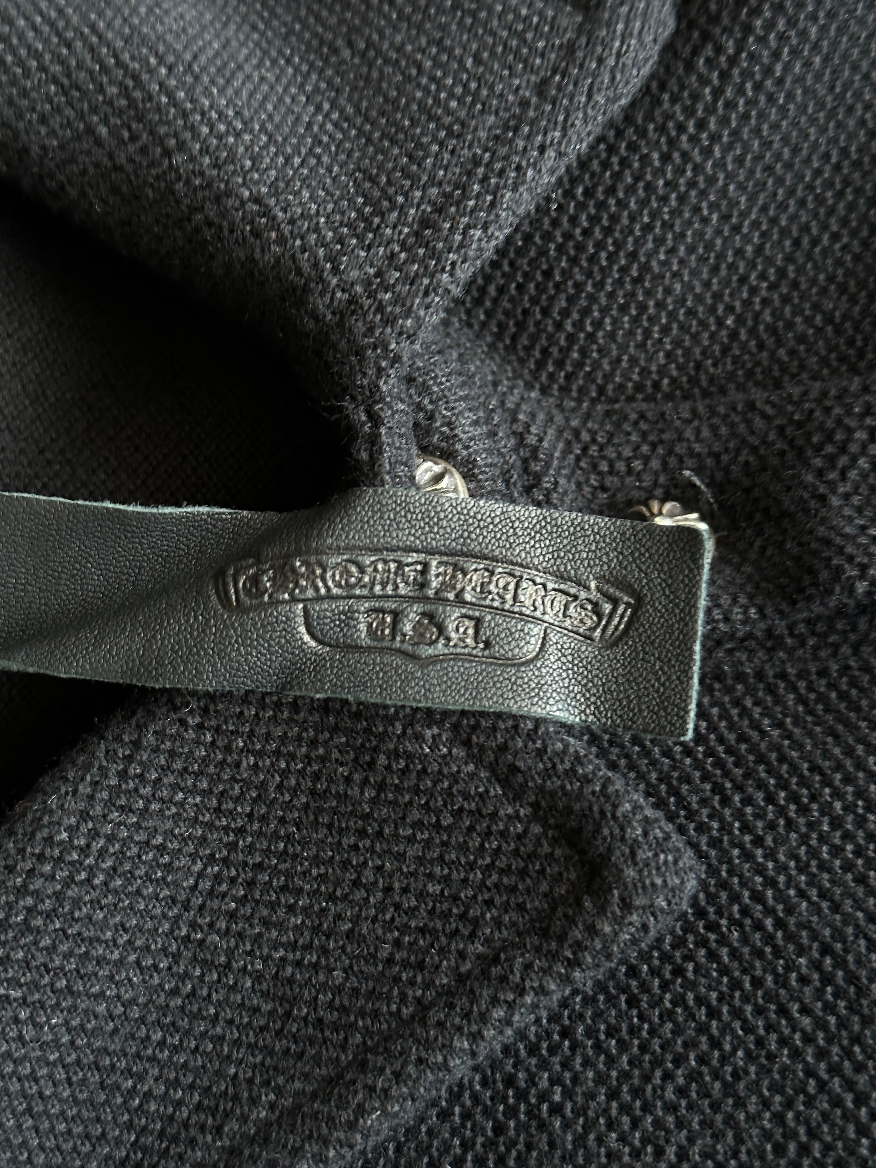 Chrome Hearts Matty Black Chomper Polo T-Shirt for Men | Premium Cotton Streetwear | Perfect for Casual Outings & Nightlife