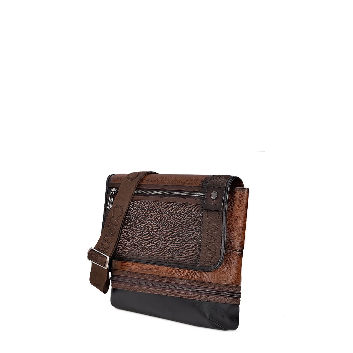 BOC08TI Cuadra Chocolate Shark Casual Crossbody Messenger Bag for Men & Women - Stylish & Functional Everyday Carry for Work, Travel & Outings