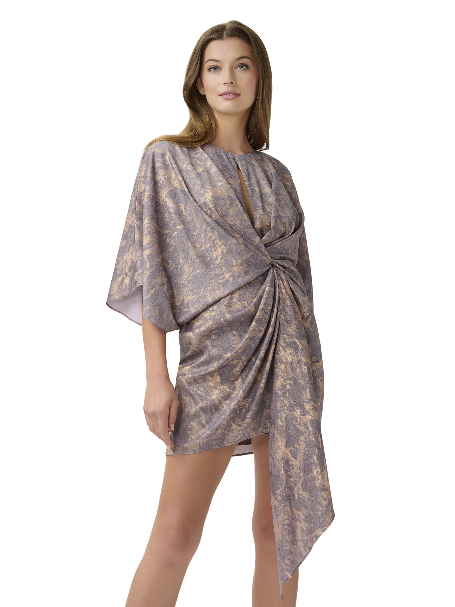 Aidan Mattox Women's Kimono Draped Dress - Elegant Flowy Maxi Dress for Summer, Weddings & Special Occasions