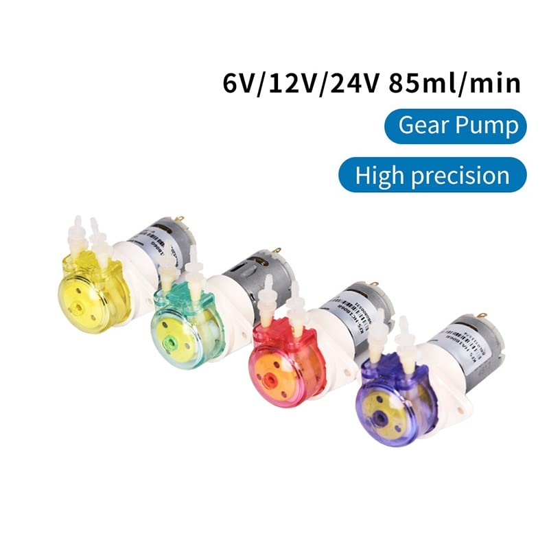 Submersible Sump Pump KFS Mini 6V/12V/24V DC Brush Motor Peristaltic Water Transfer Pump - 12V with Two Speed Gears (Color: B06) | Ideal for Aquariums, Hydroponics & Small Water Circulation Systems