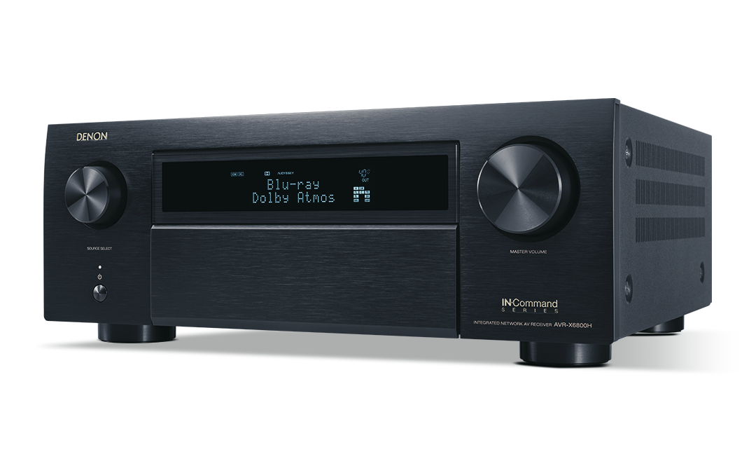 Denon AVC X6800H 11.4 Channel 8K AV Receiver with Dolby Atmos - Premium Home Theater Audio System for Movies, Music & Gaming