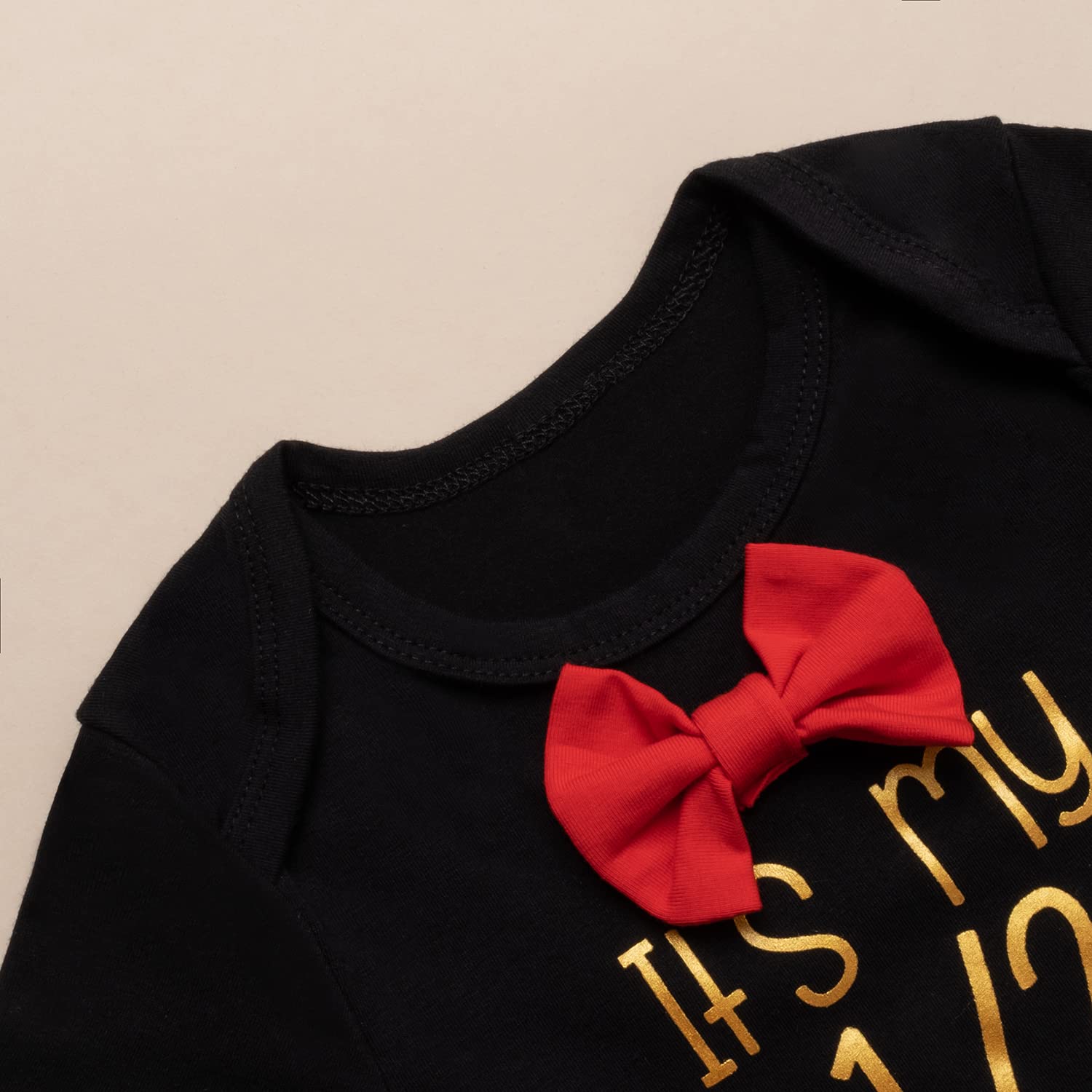 Baby Boy's 1/2 First Birthday Outfit - Newborn Halfway to One Pants Set | 1st Cinco De Mayo & Uno Birthday Clothes - Perfect for Photo Shoots, Celebrations & Special Occasions