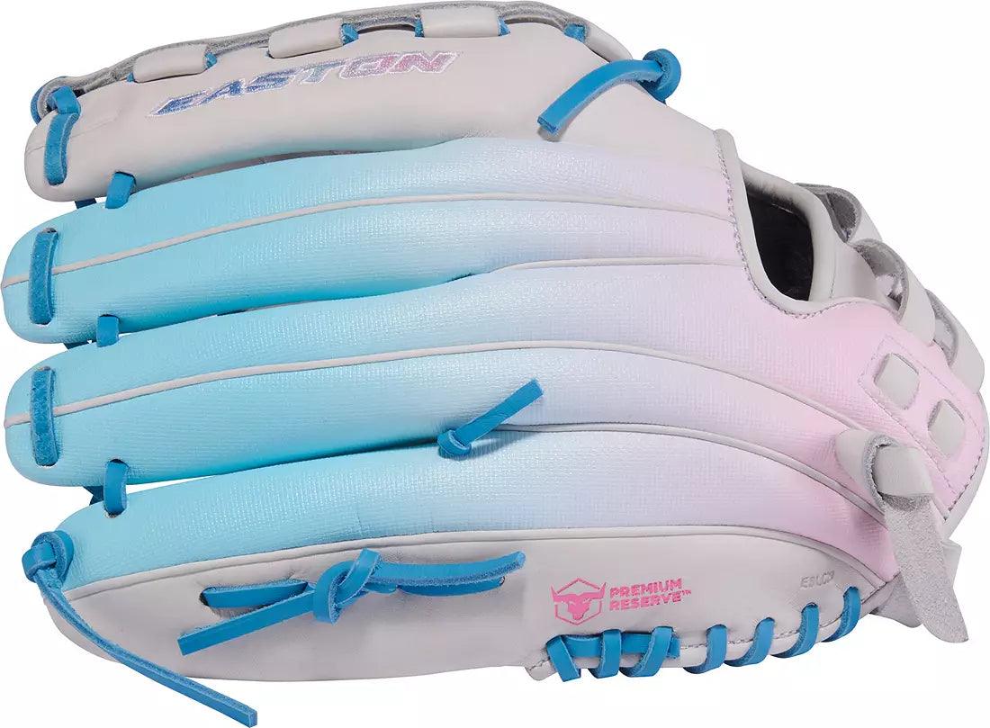 Easton Professional Collection Color Splash 2.0 Fastpitch Softball Glove - 12.5 Inch Youth/Adult Size (PCFP125 3WCBP) for Training, Games & Competitive Play
