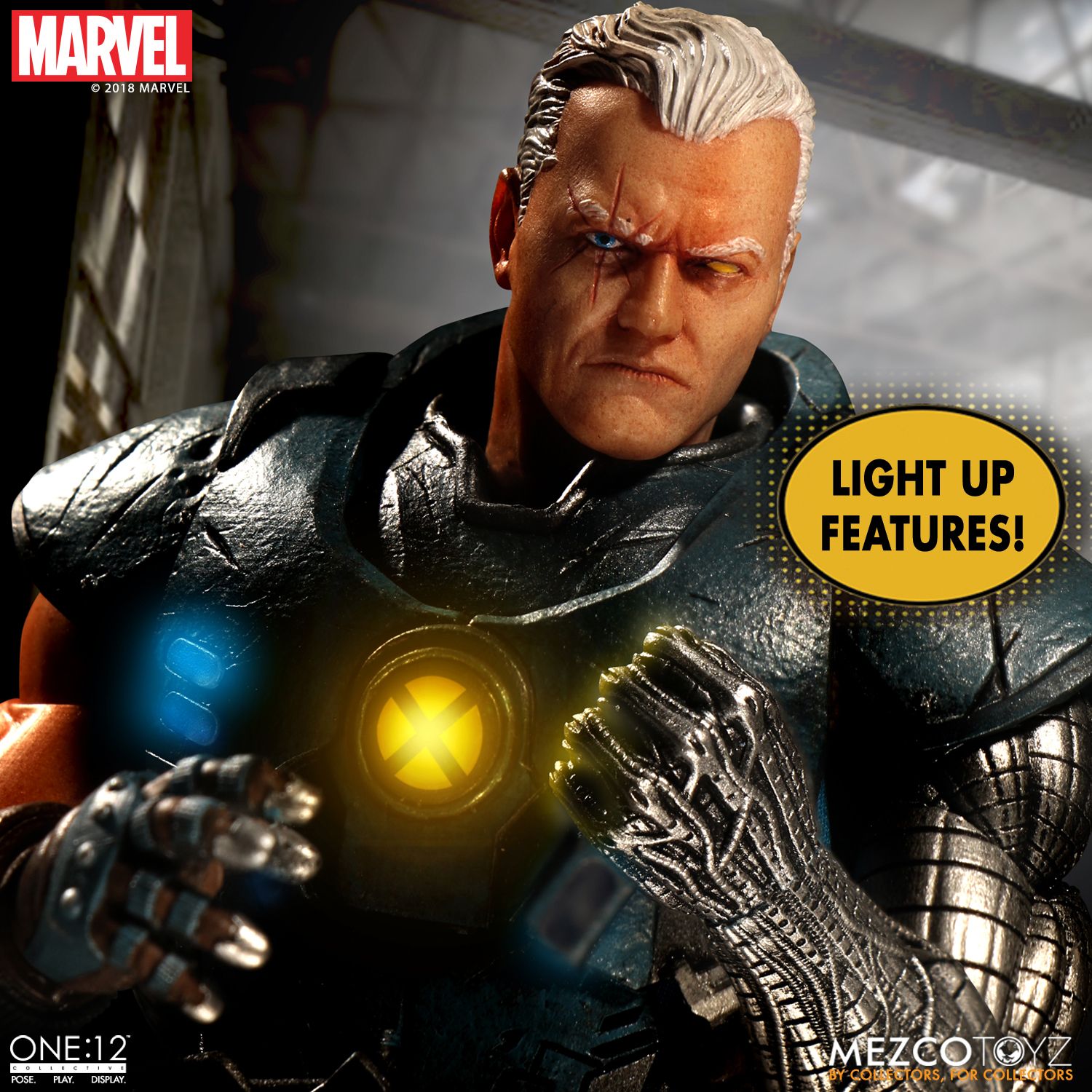 Mezco Toyz One:12 Collective Marvel Comics Cable 1/12 Scale Action Figure - Premium Collectible Toy for Marvel Fans, Gift for Comic Lovers | Display, Photography, Cosplay & Collection