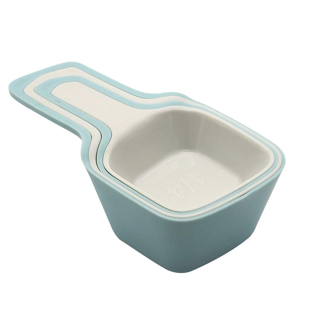 Hemoton 4-Piece Collapsible Plastic Measuring Cup Set - Durable Kitchen Measuring Spoons for Milk, Tea, Baking & Cooking - Perfect for Home, Restaurant & Bar Use