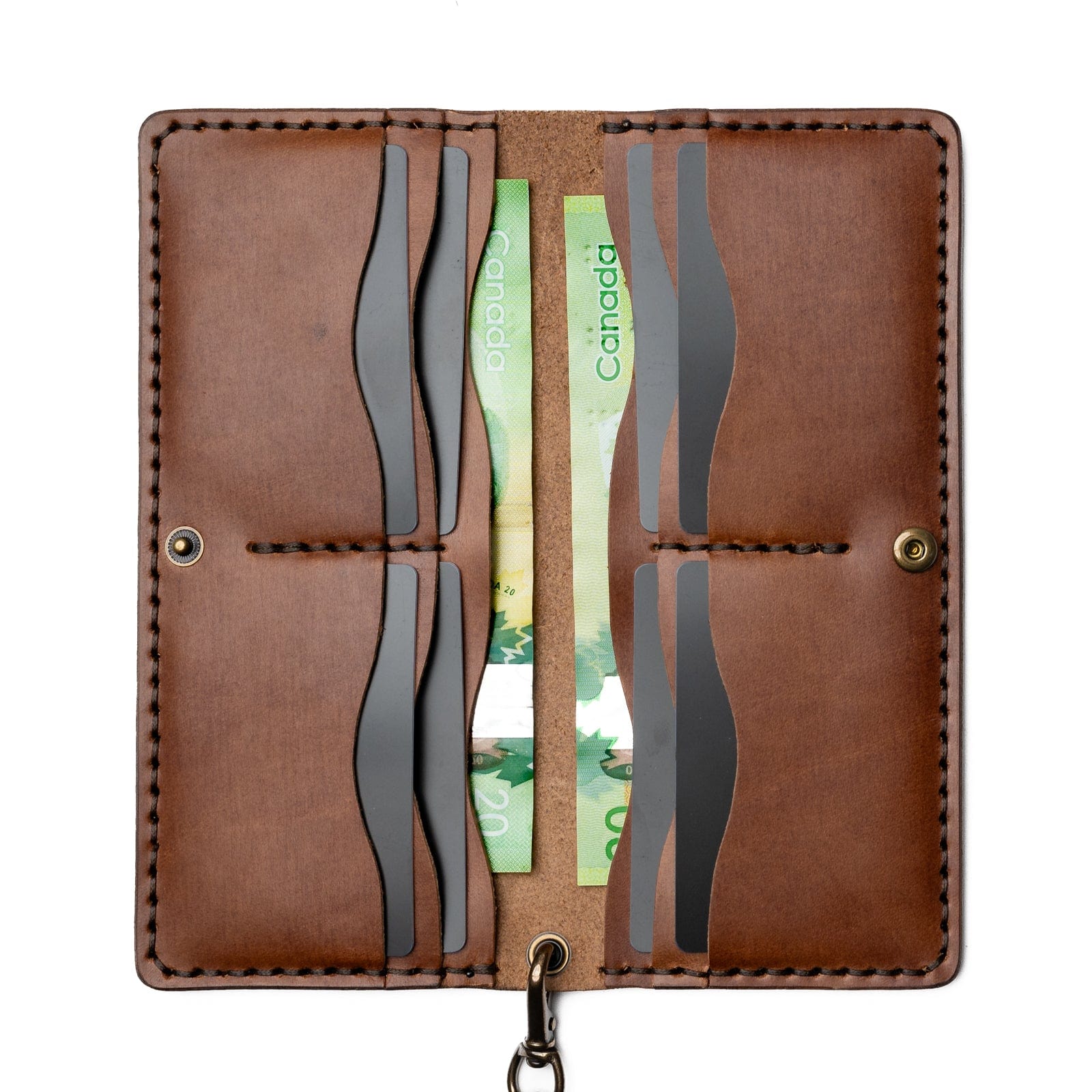 Genuine Leather Long Wallet for Men - Slim RFID Blocking Bifold Wallet with Multiple Card Slots - Perfect for Travel, Business & Everyday Use