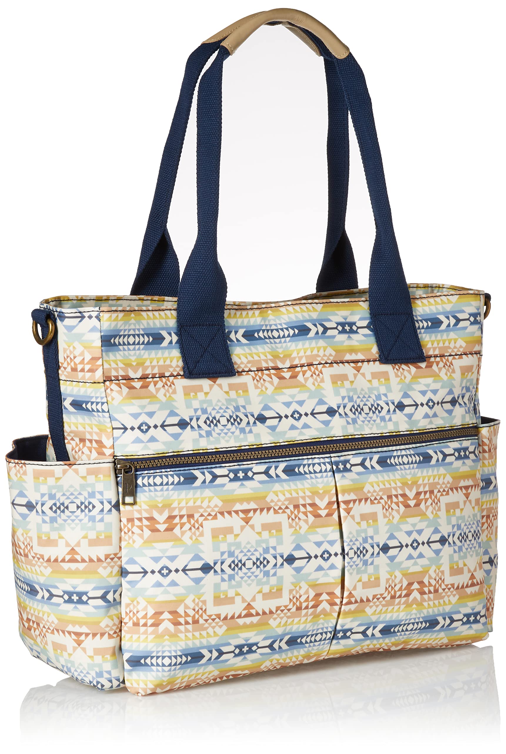 Pendleton Women's Super Tote Bag - Opal Springs Pattern - Large One Size Tote for Work, Travel & Beach - Stylish & Durable Handbag for Everyday Use