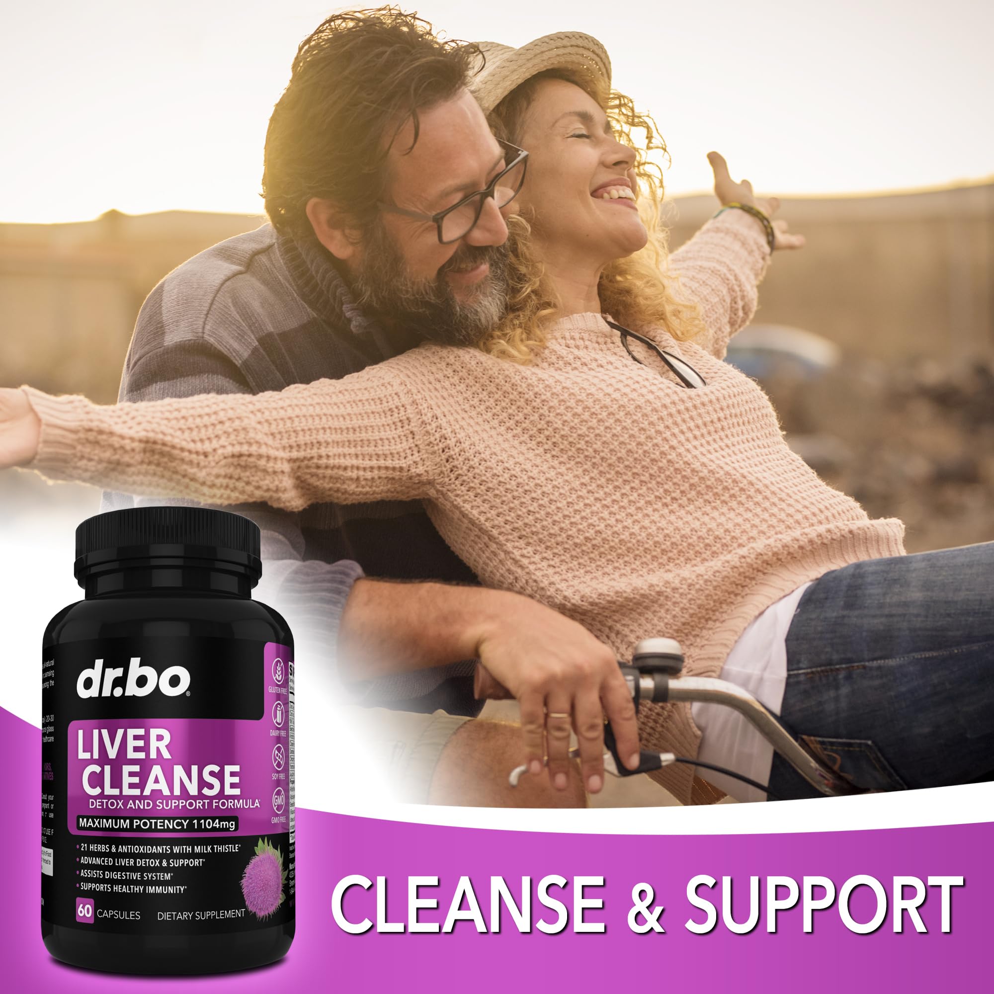 Liver Cleanse Detox Supplement - Natural Liver Support Pills with Artichoke, Berberine, Turmeric, Milk Thistle & Dandelion - Supports Gallbladder Health & Detoxification - Perfect for Post-Holiday Cleansing & Daily Liver Maintenance