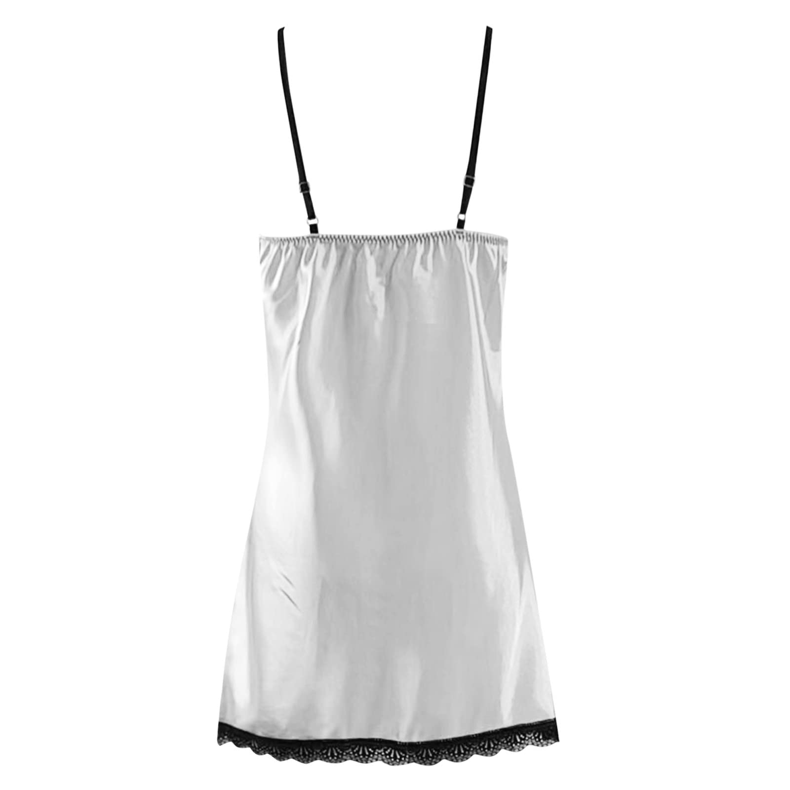 Silk Satin Nightgown for Women - Elegant Lingerie Sleepwear Set, Comfortable Lounge Dress, Sexy Sleep Gown Sizes S-L - Perfect for Bedtime, Romantic Evenings & Boudoir Photography
