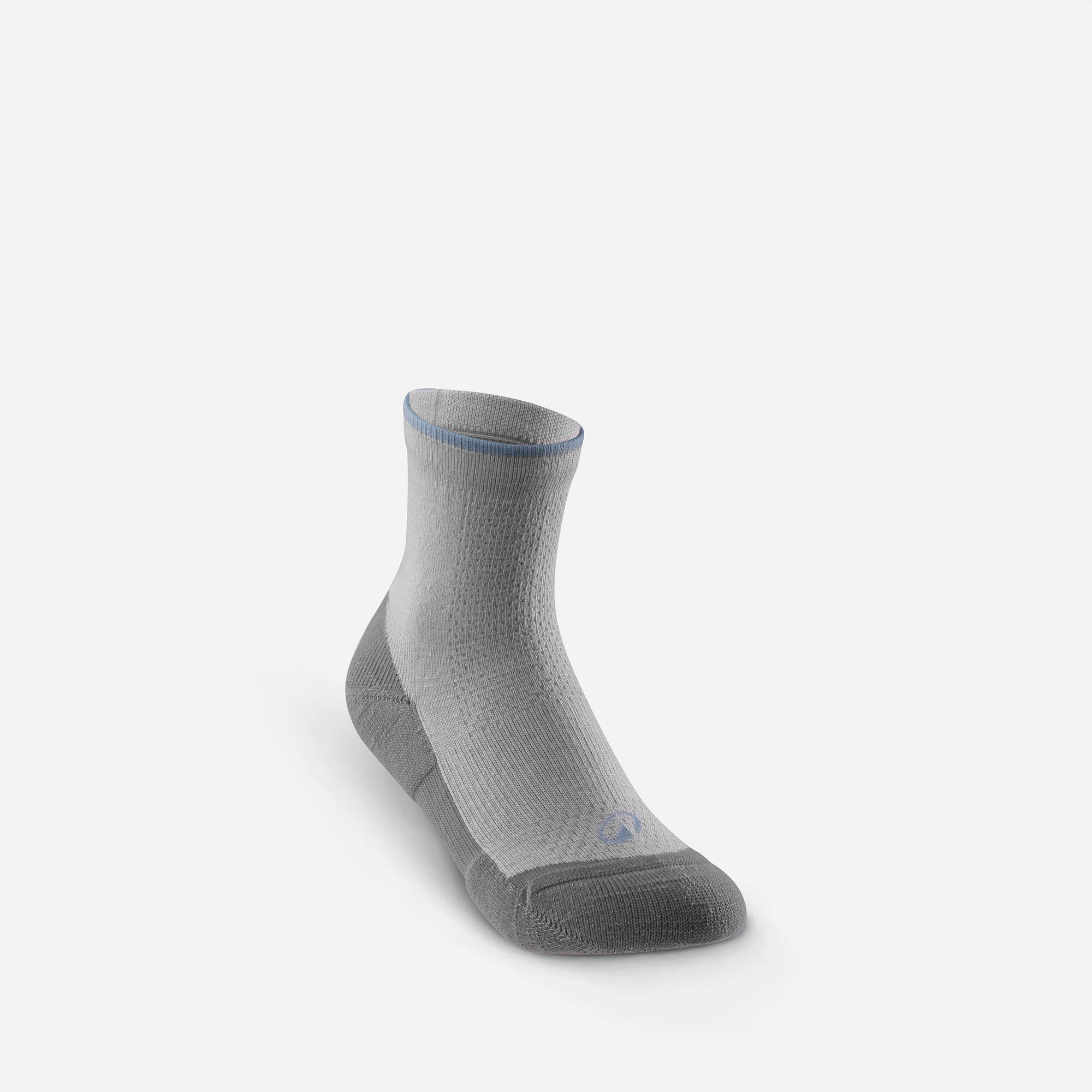 Quechua Kids' Hike 100 Hiking Socks 2 Pack - Breathable & Cushioned for Outdoor Adventures - Perfect for Hiking, Camping & Family Outdoor Activities
