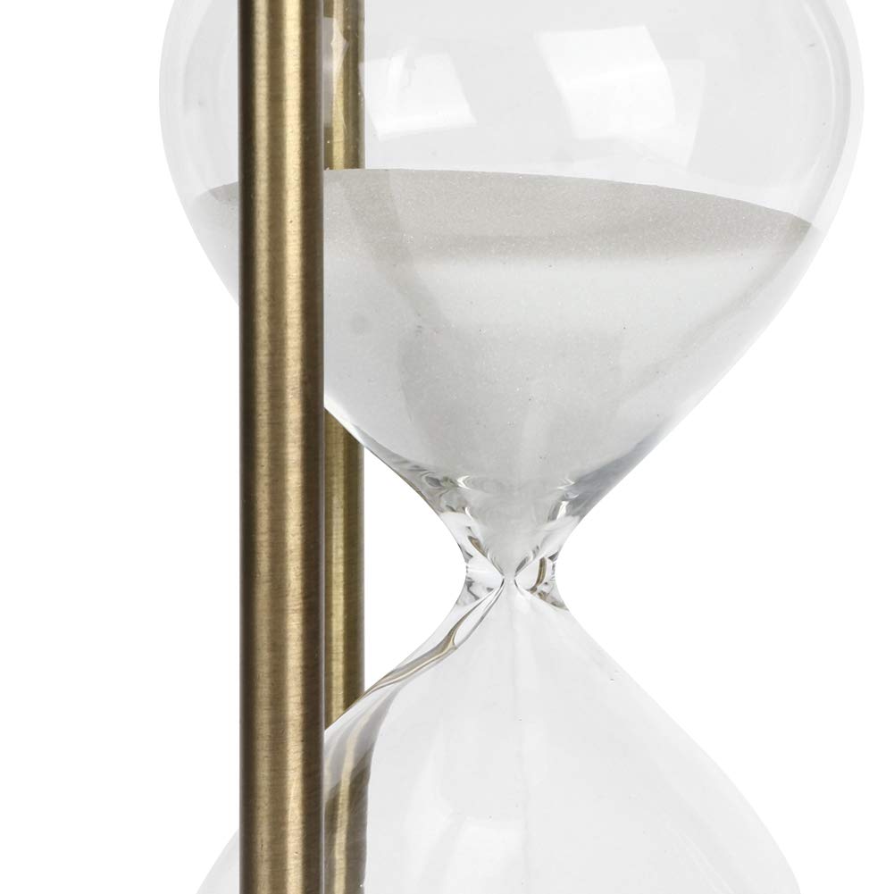Eco-Friendly Glass Sand Timer Clock - Simple Rotating Design for Home, Office & Kitchen Use - Small Size (3/5/10 Minute Options) - Perfect for Cooking, Studying & Productivity Tasks