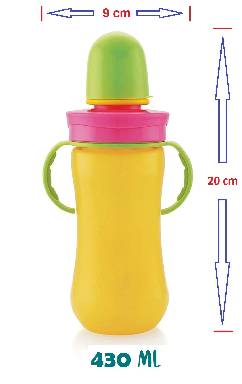 XSOURCE Bunny Baby Sipper Sippy Cup - Stage 1 Spill Proof, Leak Proof & Break Proof - Soft Silicone Nipple Training Cup for Infants & Toddlers (Pink) - Perfect for Daycare, Travel & Learning to Drink Independently