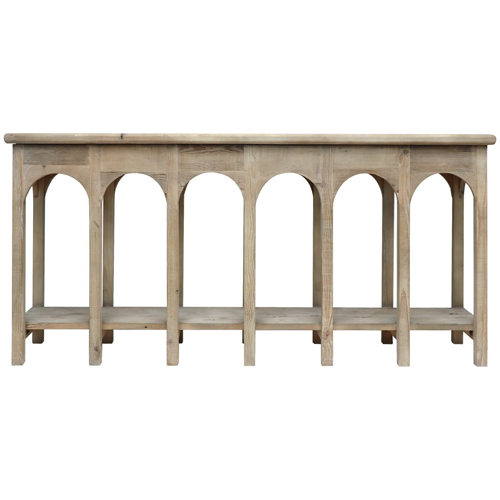 Modern Sandberg Console Table - Slim Entryway Sofa Table for Hallway, Living Room & Bedroom - Sturdy Wooden Hall Table with Storage Shelf - Perfect for Small Spaces & Home Decor