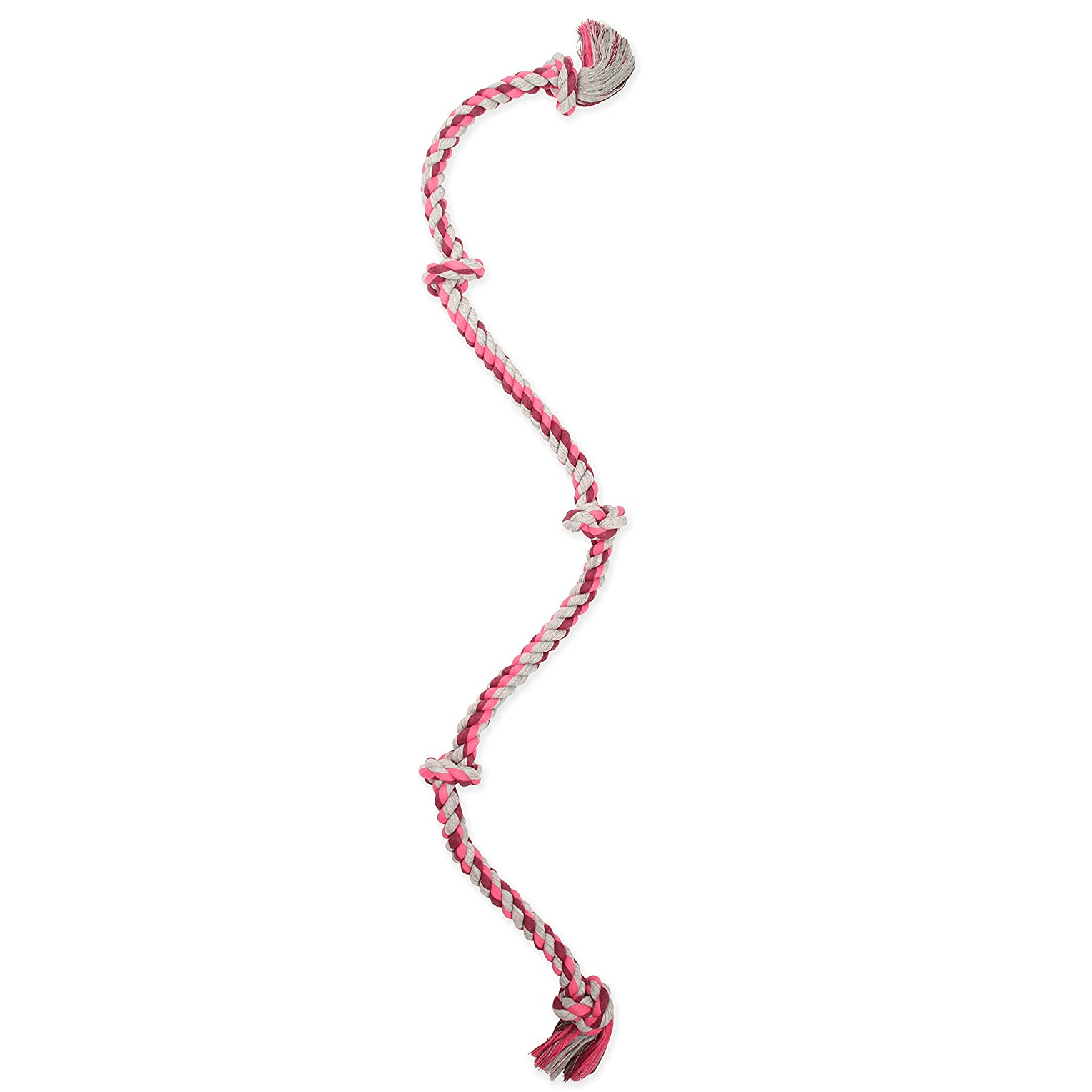 Mammoth Flossy Chews Color Rope Tug Dog Toy - Durable Interactive Chew Toy for Large Dogs, Perfect for Fetch, Tug-of-War & Dental Health - Great for Indoor & Outdoor Playtime