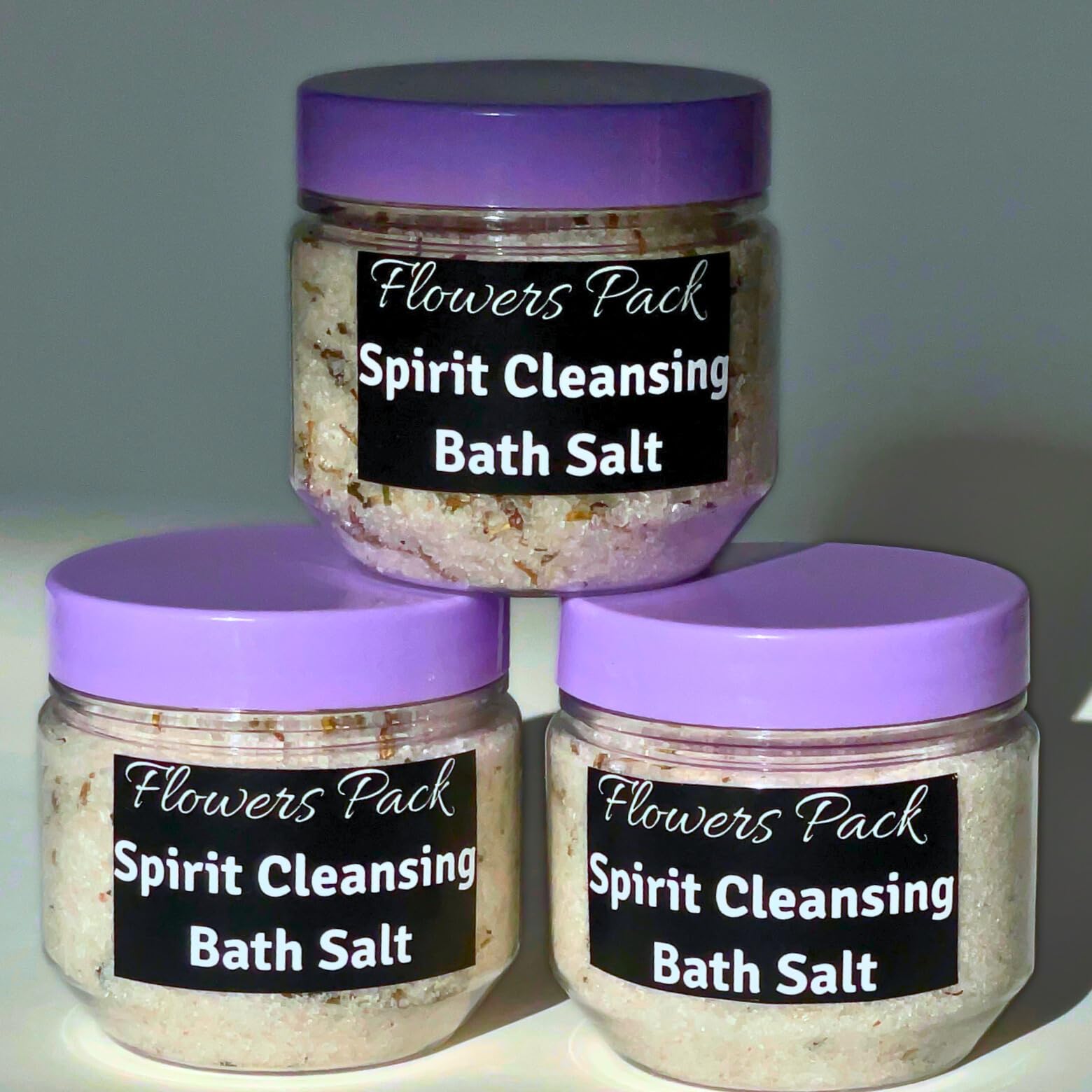 Purifying Spirit Cleansing Bath Salt with White Crystals - Relaxing Detox & Energy Cleansing for Spa, Meditation & Self-Care Rituals