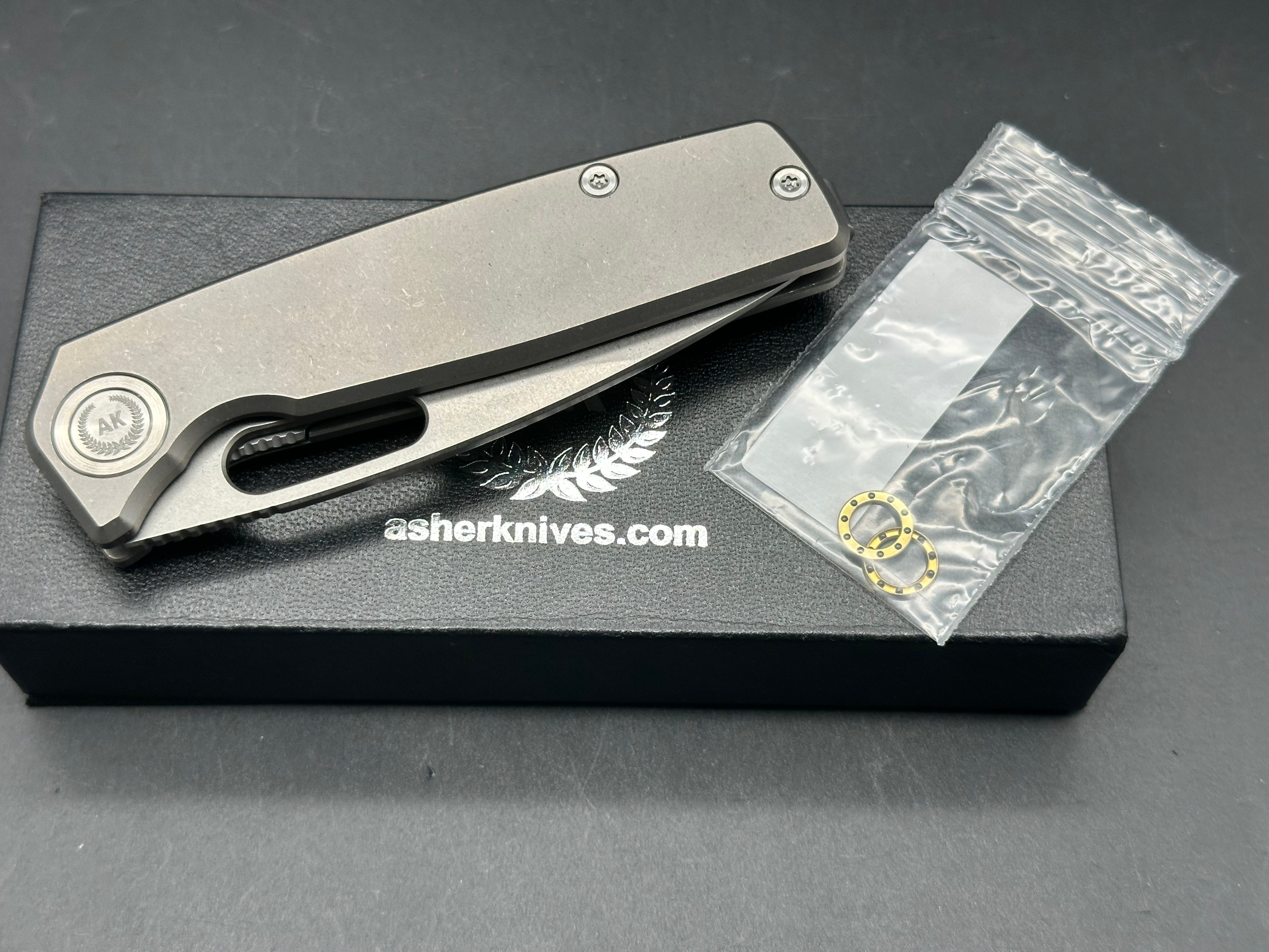Asher Spiro Ti Folding Knife - 3.2