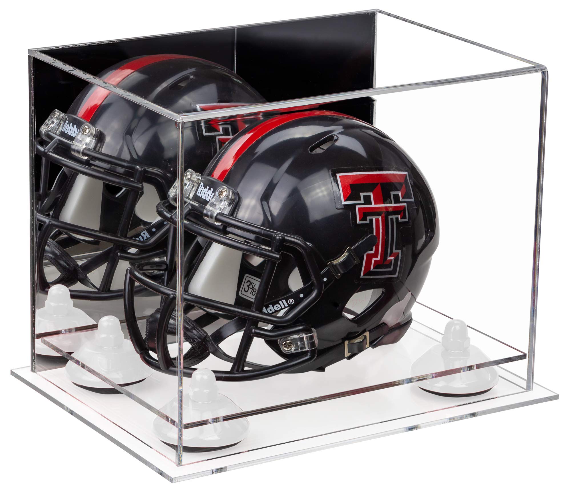 Acrylic Mini Football Helmet Display Case - Perfect for Collectible Miniature Helmets (Not Full Size) - Ideal for Sports Memorabilia Display & Home Decor