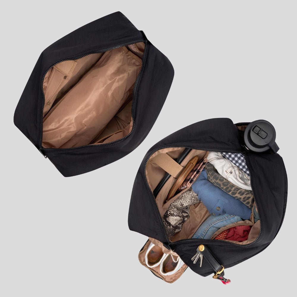Large Weekender Nylon Duffel Bag with Leopard Print - Perfect for Travel, Gym, and Weekend Getaways | Durable & Stylish Carry-On Bag
