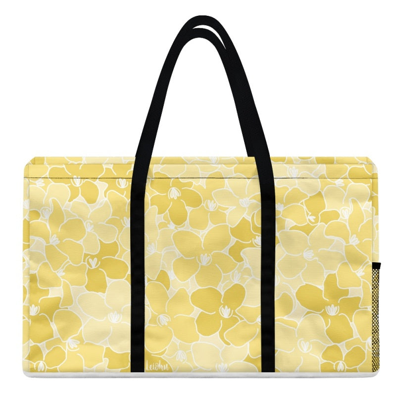 Puakenikeni Dream Jumbo Tote Bag - Large Beach Tote for Women, Waterproof & Spacious Summer Beach Bag for Travel, Pool, Shopping & Picnic