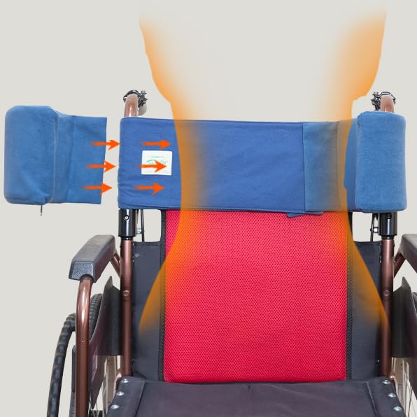 Joyfitness Wheelchair Lateral Support Cushion - Side Body Support Pillow for Wheelchairs, Posture Foam Wedge Cushion - Ideal for Elderly, Disabled & Post-Surgery Comfort