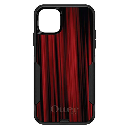 Bright Red Curtains On Black Case