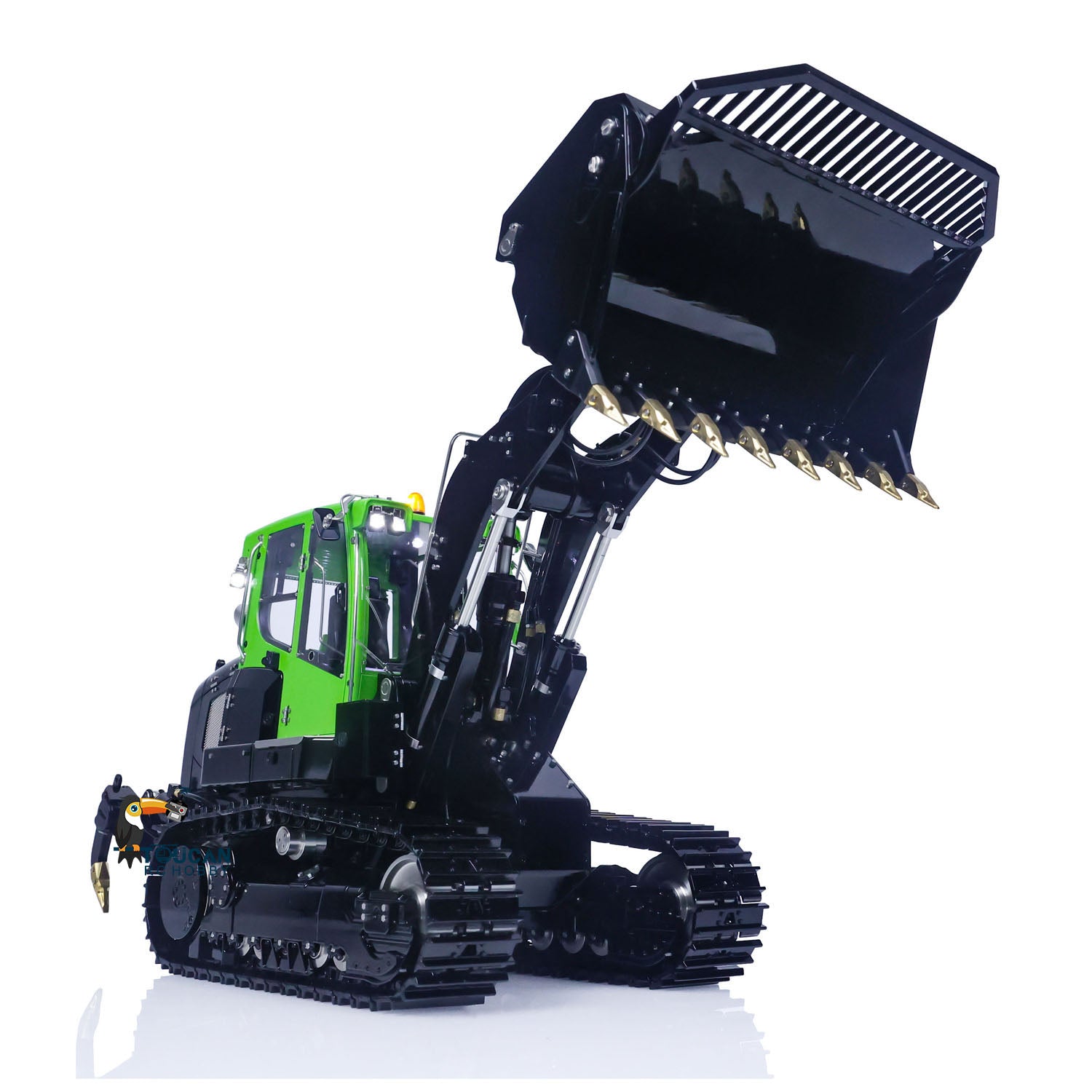 LESU 1/14 Scale Metal RC Hydraulic Loader 636 Remote Control Tracked Car with Light & Sound System, ESC Servo - Perfect for Construction Simulation, Off-Road Play & RC Hobby Enthusiasts