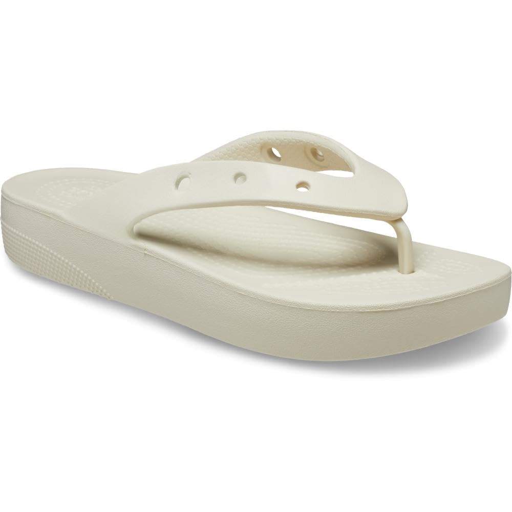 Crocs Women's Classic Platform Flip W Clog - Comfortable Sandals for Summer, Beach & Pool Wear | Slip-Resistant & Lightweight Shoes for Casual Outings
