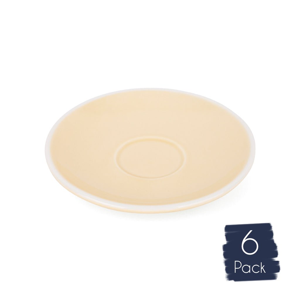 Premier Espresso Saucer Set of 6 - Barista Quality Coffee Cup Plates for Home & Café Use