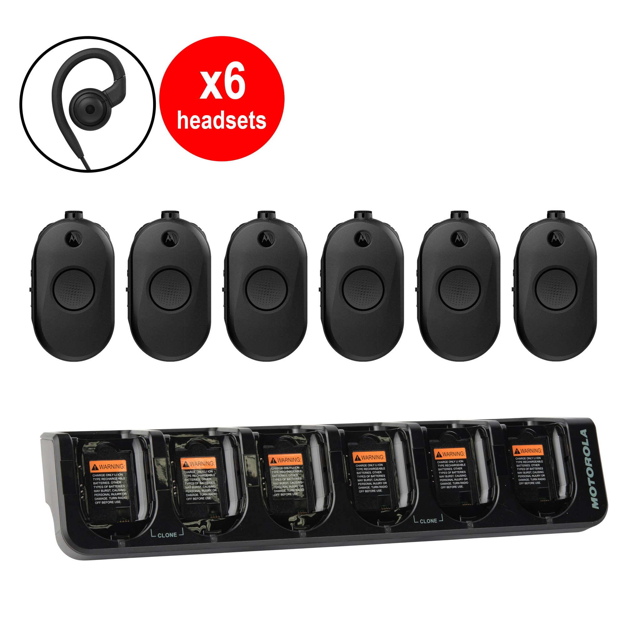 CLP1080e 6 Pack Bundle with HKPN4007 Multi-Unit Charger - Fast Charging for Home, Office & Travel | Compatible with Samsung Galaxy Phones & Tablets