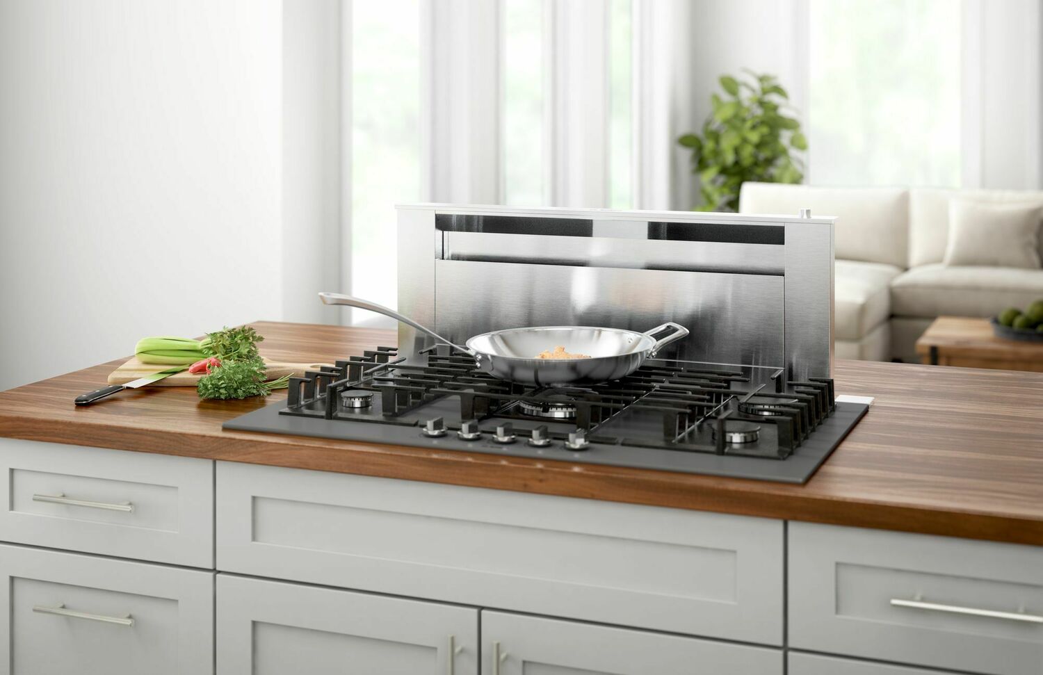 Bosch NGMP677UC 36-Inch Benchmark Gas Cooktop with Hard Glass Surface in Dark Silver - Perfect for Modern Kitchens & Professional Cooking