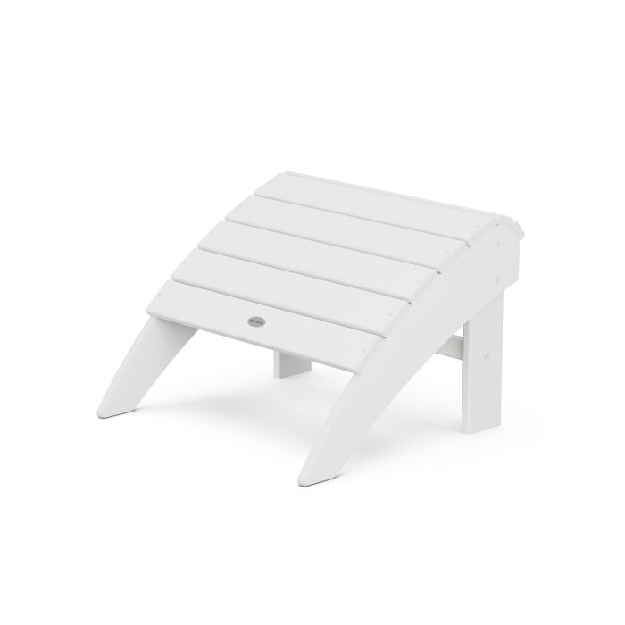 POLYWOOD Vineyard Curveback Adirondack Ottoman - Outdoor Patio Furniture, Weather-Resistant Poly Lumber, Perfect for Garden, Poolside & Backyard Relaxation