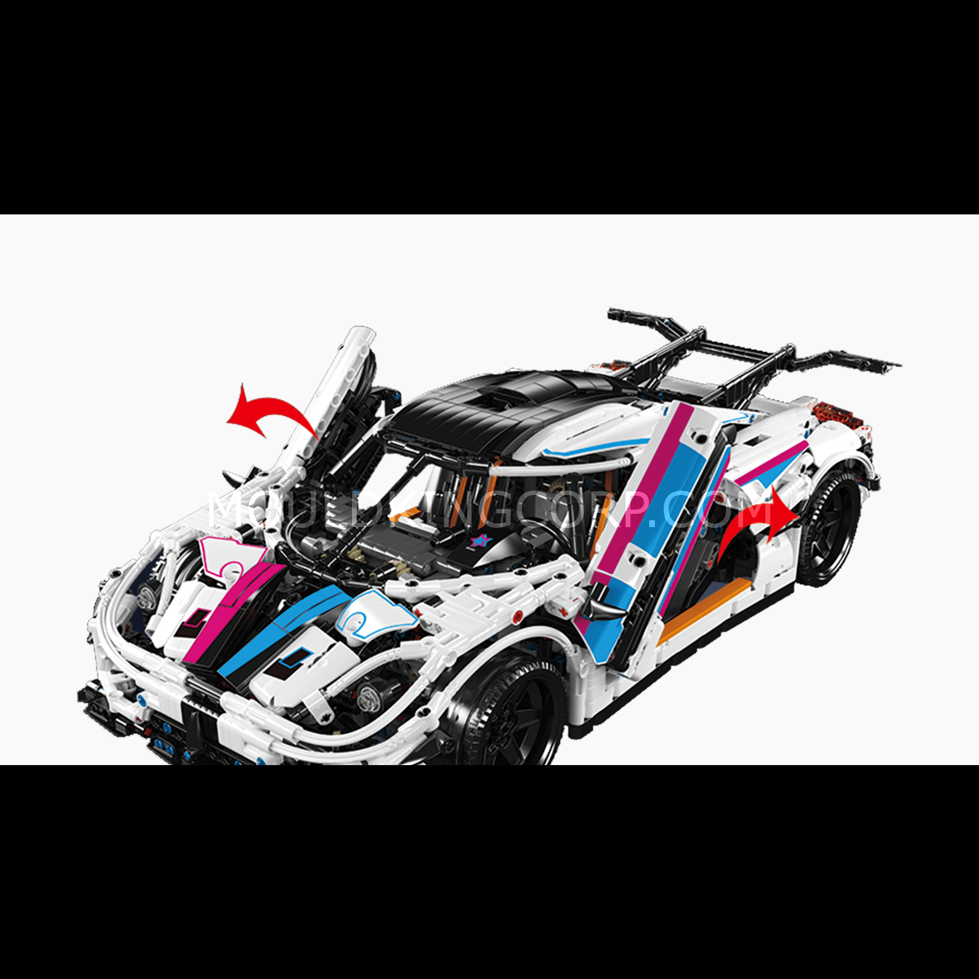 Mould King 13120S Regera Hypercar Remote Control Building Kit - 3063 Piece Model Car Set for Adults & Teens | DIY Construction Toy for Car Enthusiasts | Perfect for Display, Collecting & Racing Fun