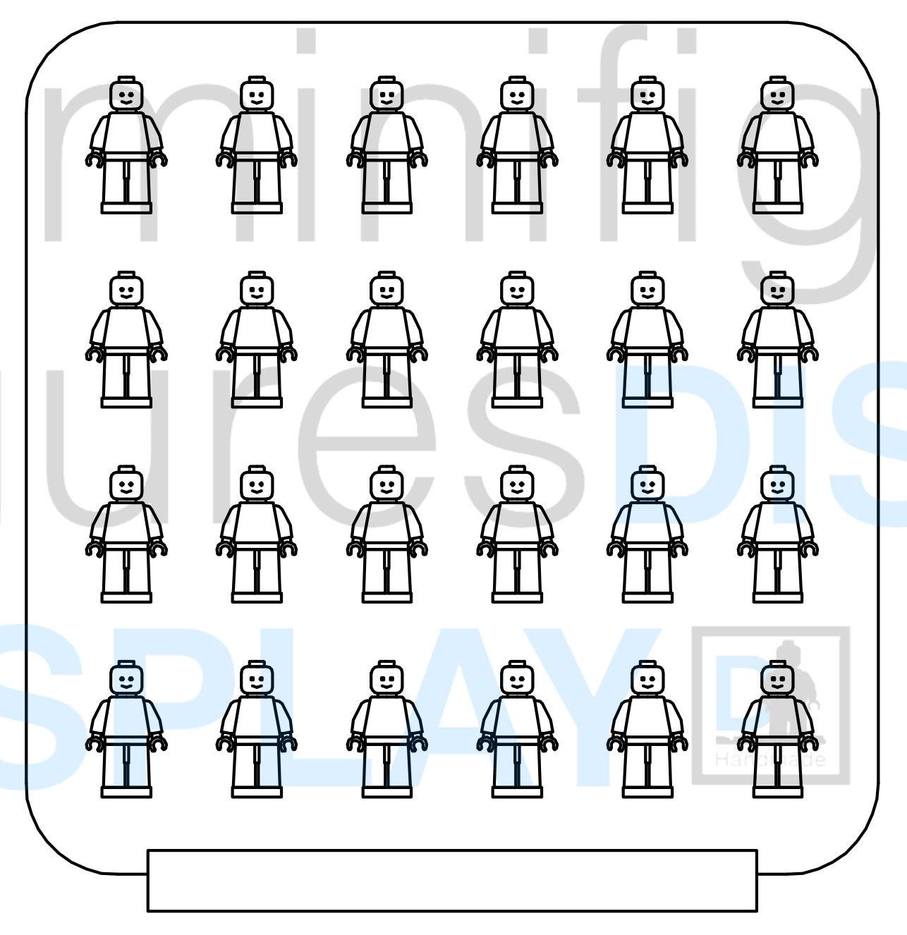 Premium Lego Minifigure Display Case - Clear Acrylic Showcase for Collectible Minifigs - Perfect for Home Decor, Office Display & Gift Giving