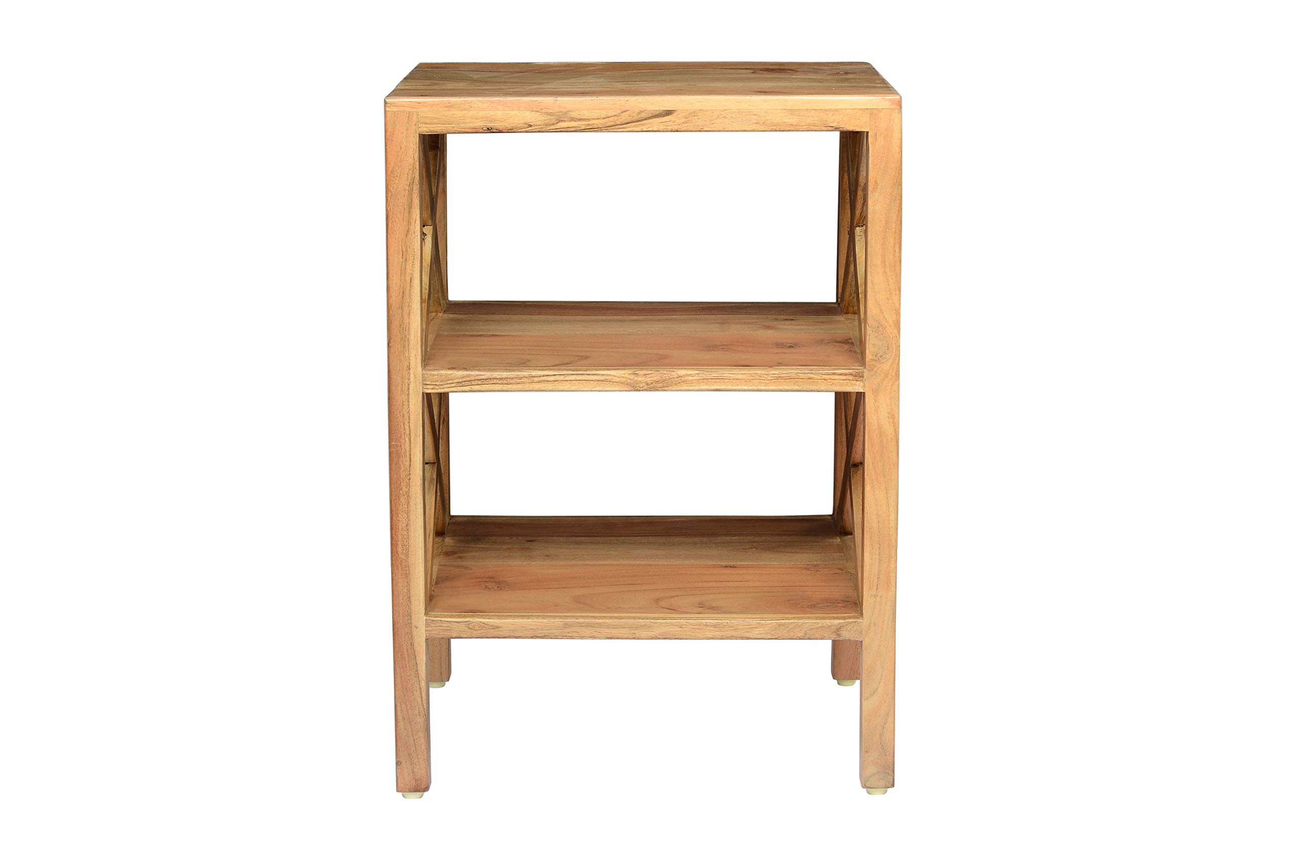 Jofran Inc. Global Archive X-Side Accent Table - Modern End Table for Living Room, Bedroom & Office Decor