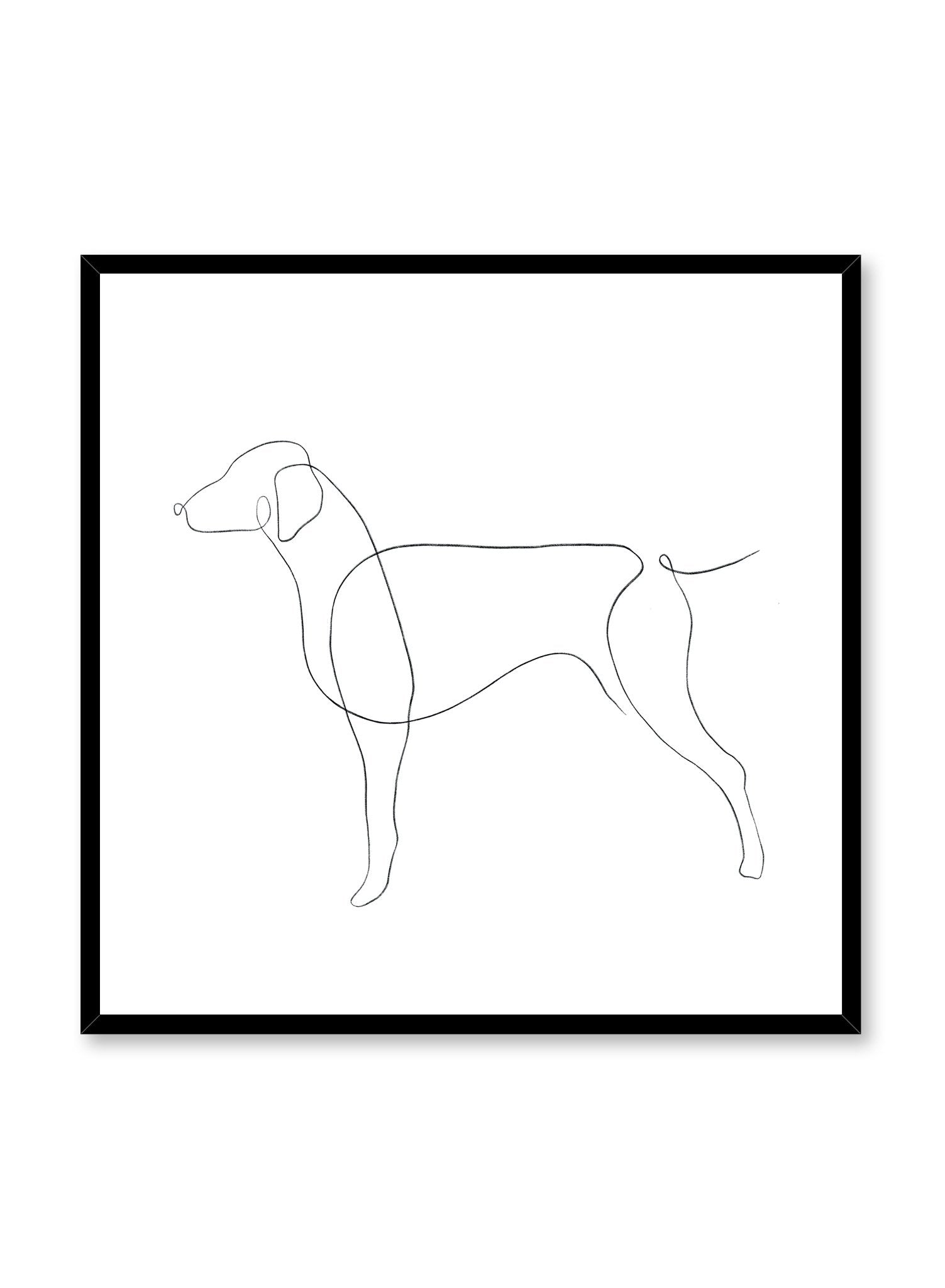 Good Boy Poster - Cute Dog Wall Art Decor for Kids Room, Nursery, Living Room & Office - Perfect Gift for Dog Lovers