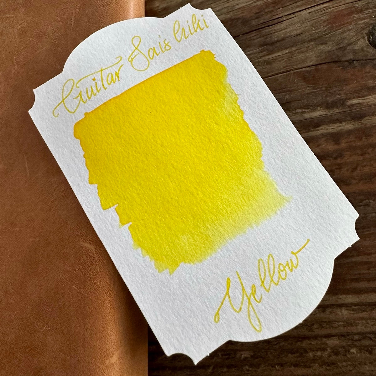 Premium Yellow Guitar Saishiki Fountain Pen Ink - Vibrant & Smooth Writing for Artists, Calligraphy & Journaling - Ideal for Sketching, Note-Taking & Creative Projects