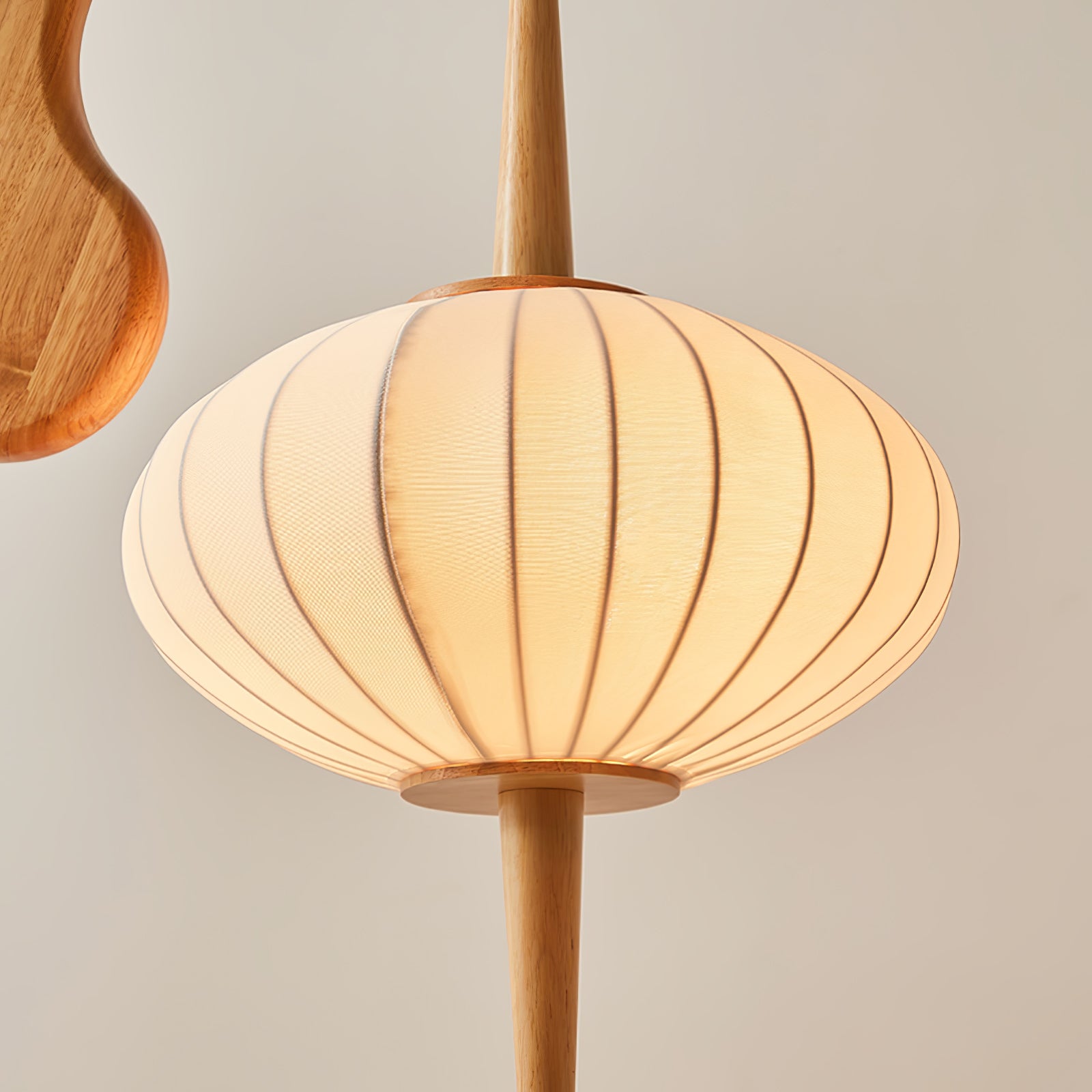Modern Mantis Wood Floor Lamp - Adjustable Standing Light for Living Room, Bedroom & Office - Warm White LED Reading Light with Wooden Tripod Base - Perfect for Cozy Nights & Stylish Home Decor