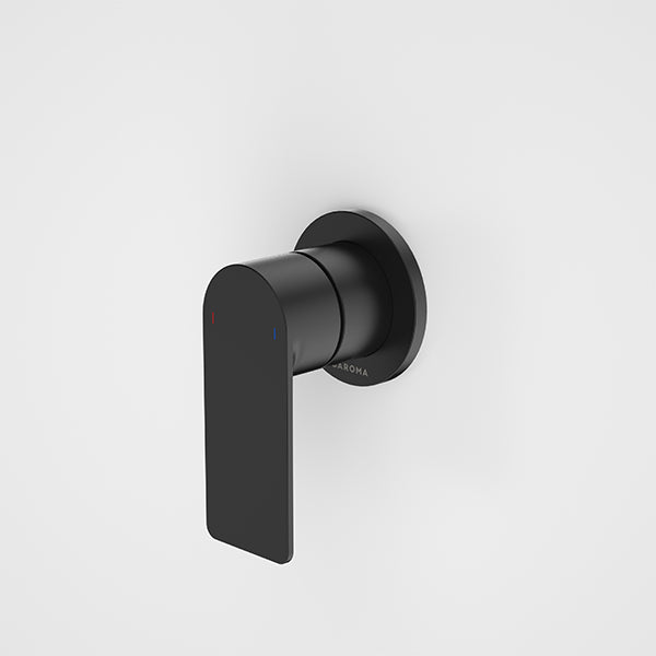 Caroma Urbane II Round Matte Black Bath and Shower Mixer - Modern Bathroom Faucet with Sleek Design for Spa-Like Experience